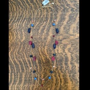 Talbots Two-Strand Stone Necklace